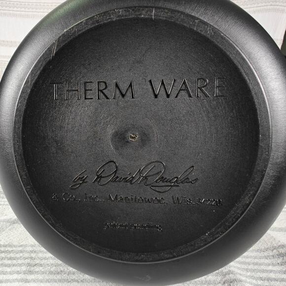 Vintage 1970s David Douglas Black & White Therm Ware Set with Tray Rare - Picture 10 of 13